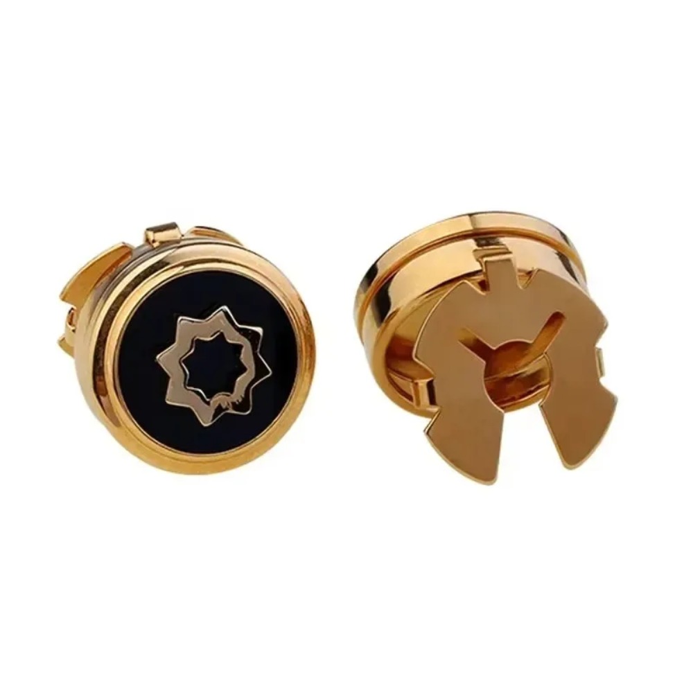 Men Formal Wear Shirts - Round Cufflinks High-end Simple Neutral American