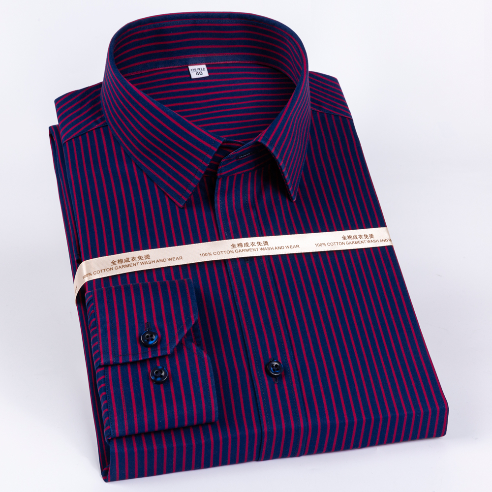 Men Formal Wear Shirts - Men's Premium Non-Iron Pure Cotton Long
