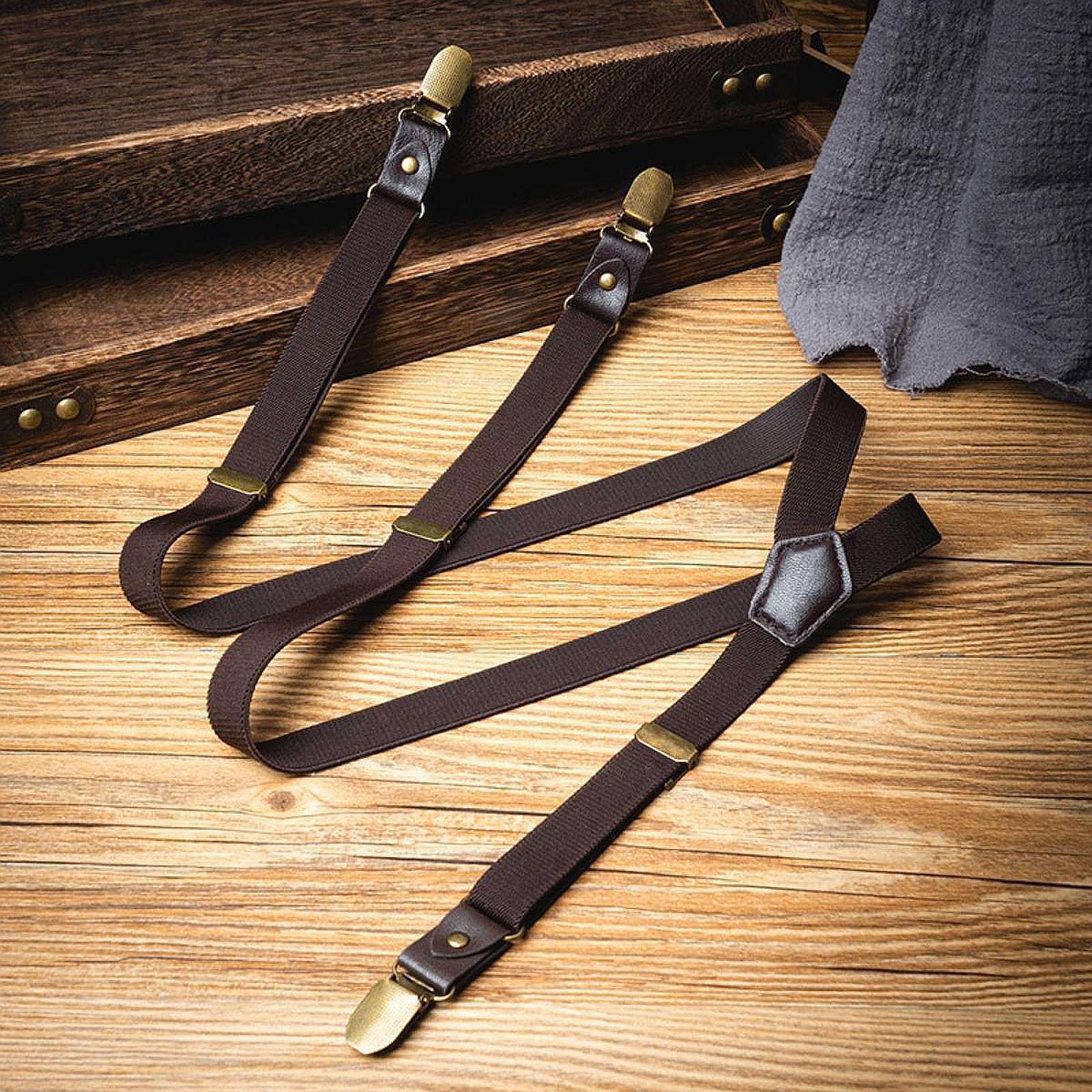 Men'S Formal Wear With Suspenders - Mens Suspenders Vintage Design Belt Loops