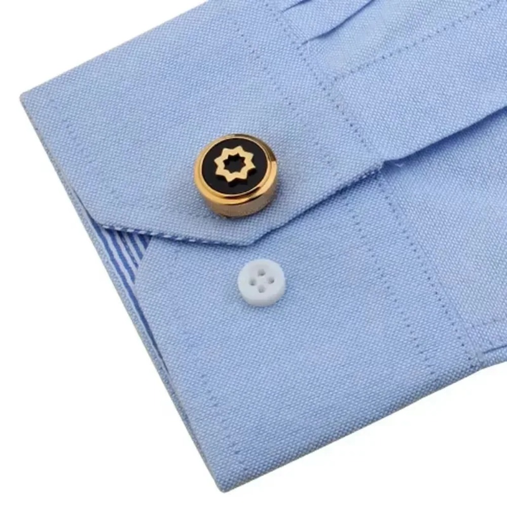 Round Cufflinks High-end Simpl - مراجعة Men Formal Wear Shirts وسعره