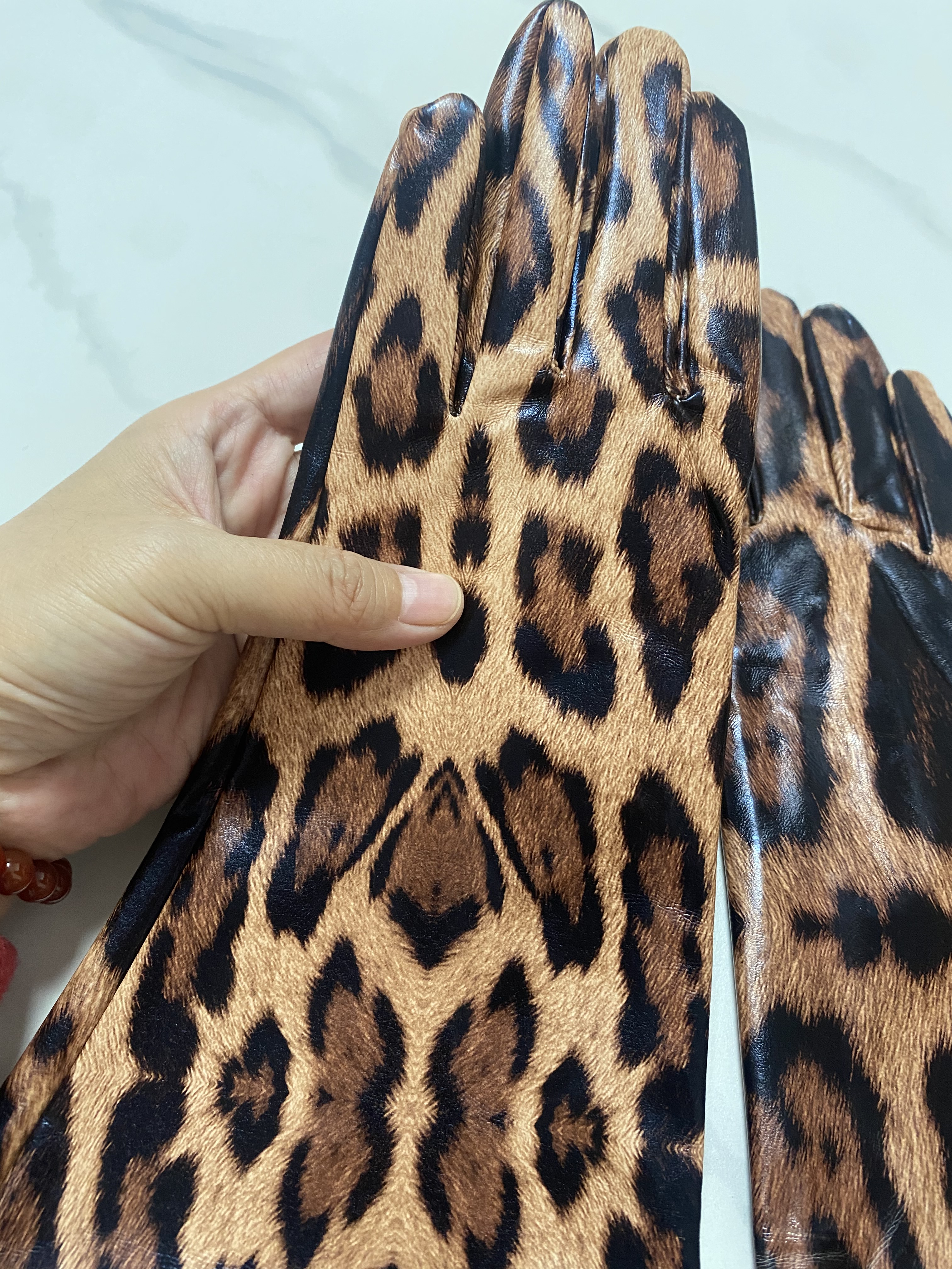 Women's Fashion PU Leather Wid - مراجعة Formal Glove Leather وسعره