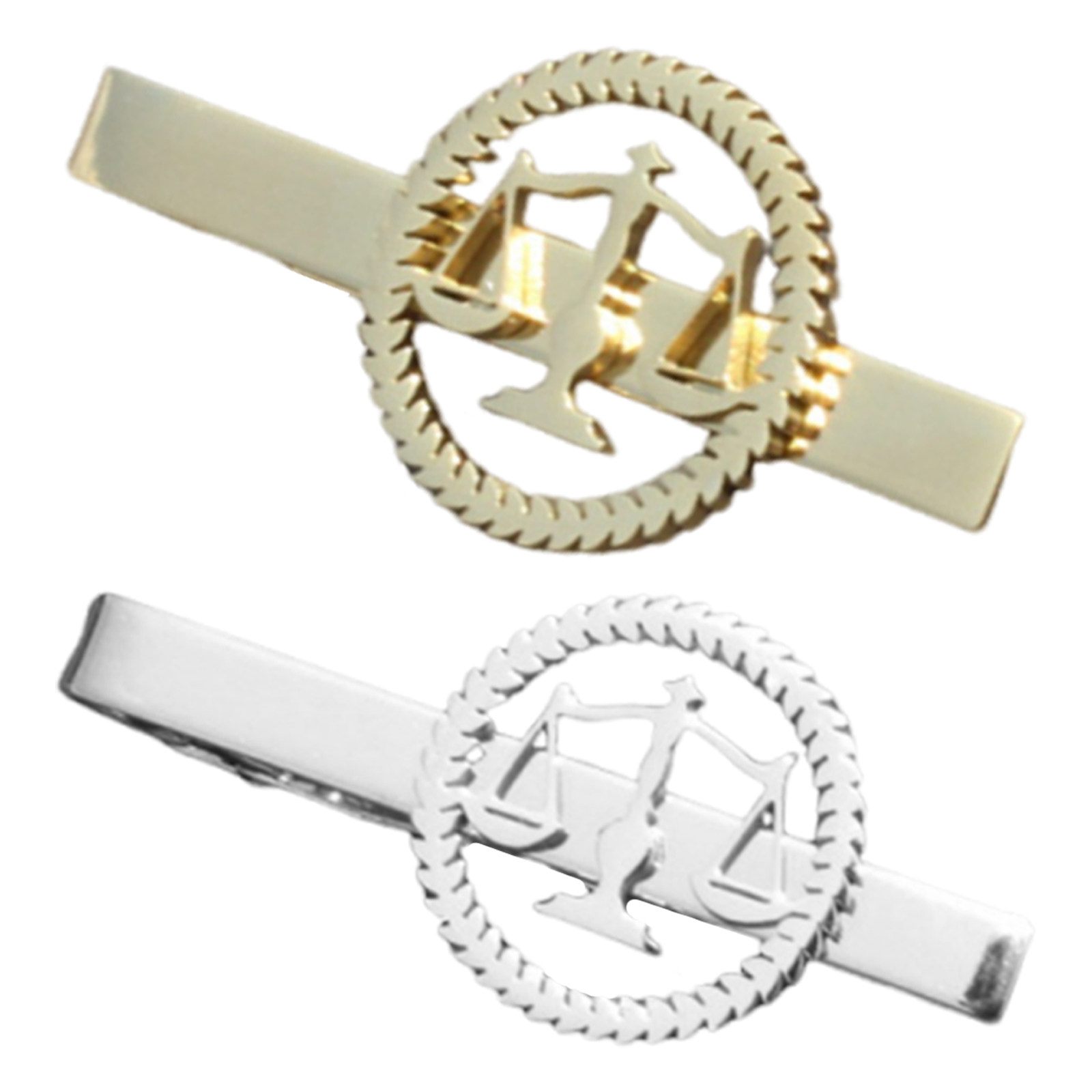 2Pcs Libra Scale Tie Clip Set  - مراجعة Scale - Men Formals & Ethnic Wear وسعره