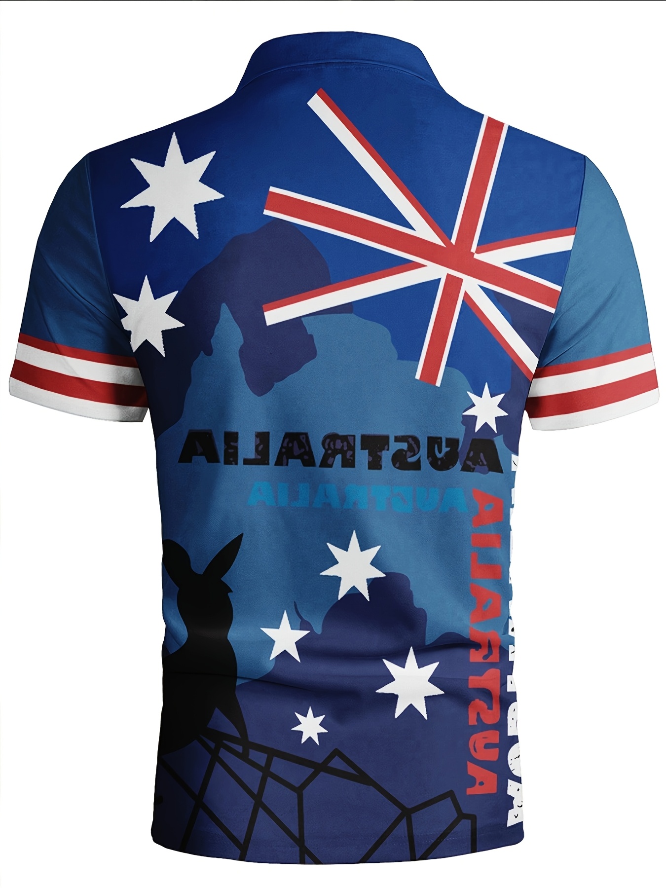 Summer Australian Flag Kangaro - مراجعة Men Formal Wear Shirts وسعره