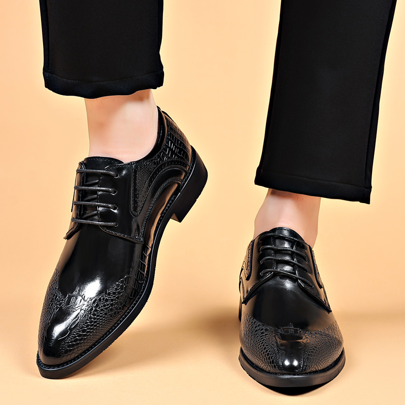Men Dress Shoes Scale Pattern  - مراجعة Scale - Men Formals & Ethnic Wear وسعره