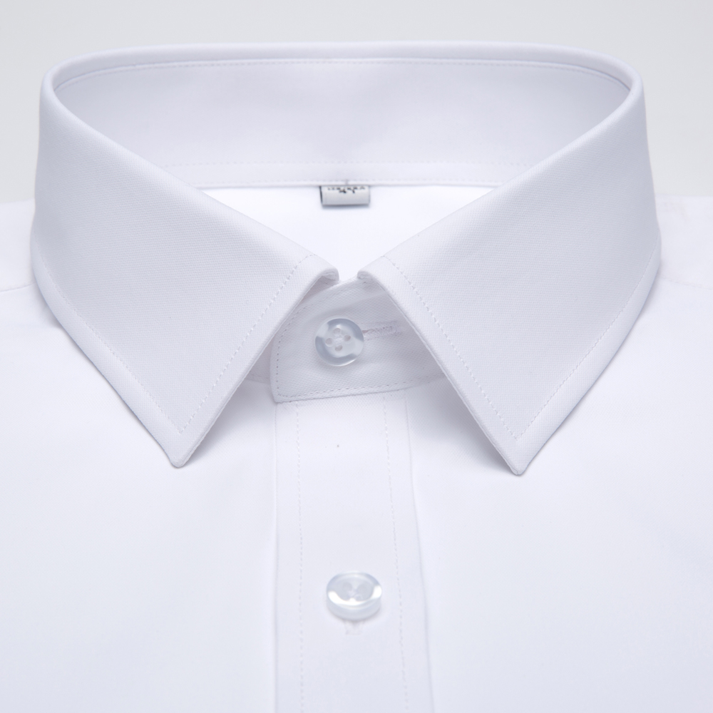 White Solid Color Men's Long S - مراجعة Men Formal Wear Shirts وسعره