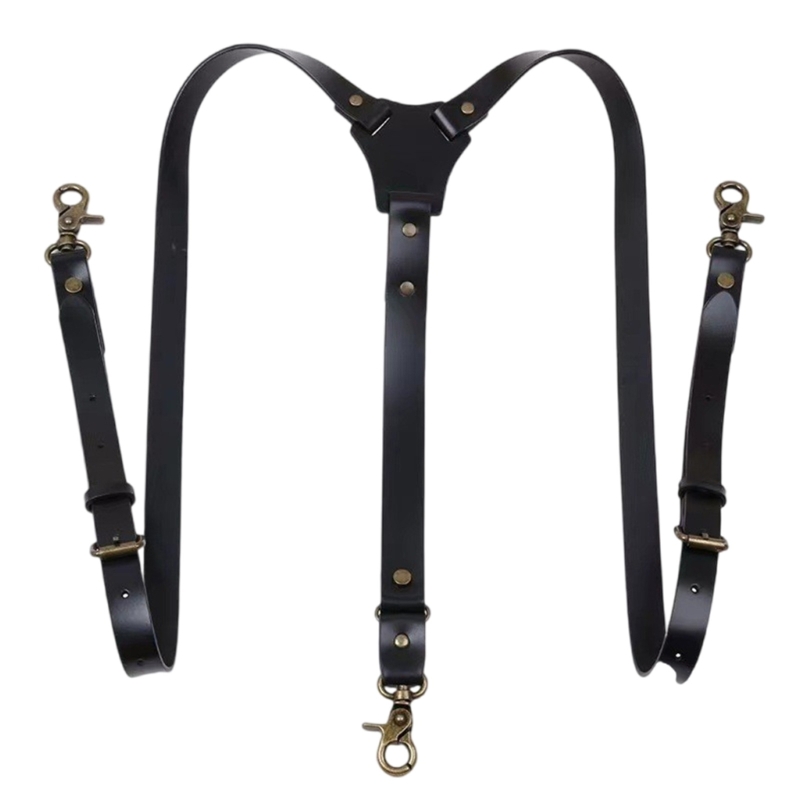  Classical PU Leather Suspende - مراجعة Men'S Formal Wear With Suspenders وسعره