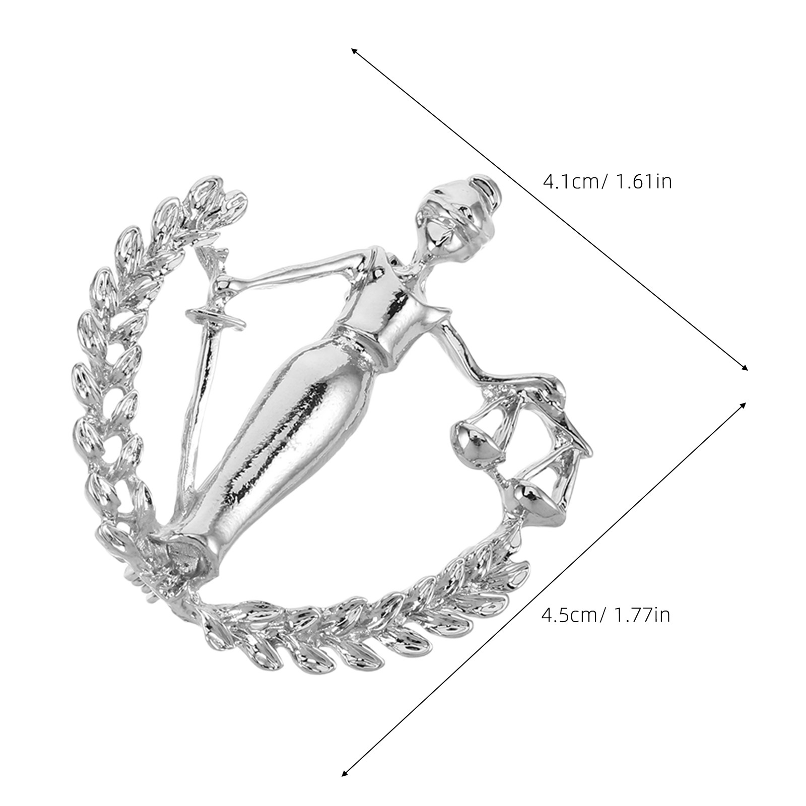 2Pcs Scale Justice Lapel Pin M - مراجعة Scale - Men Formals & Ethnic Wear وسعره