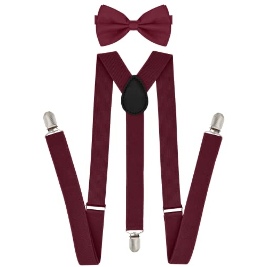 Men’s Suspenders and Bow Tie S - مراجعة Men'S Formal Wear With Suspenders وسعره