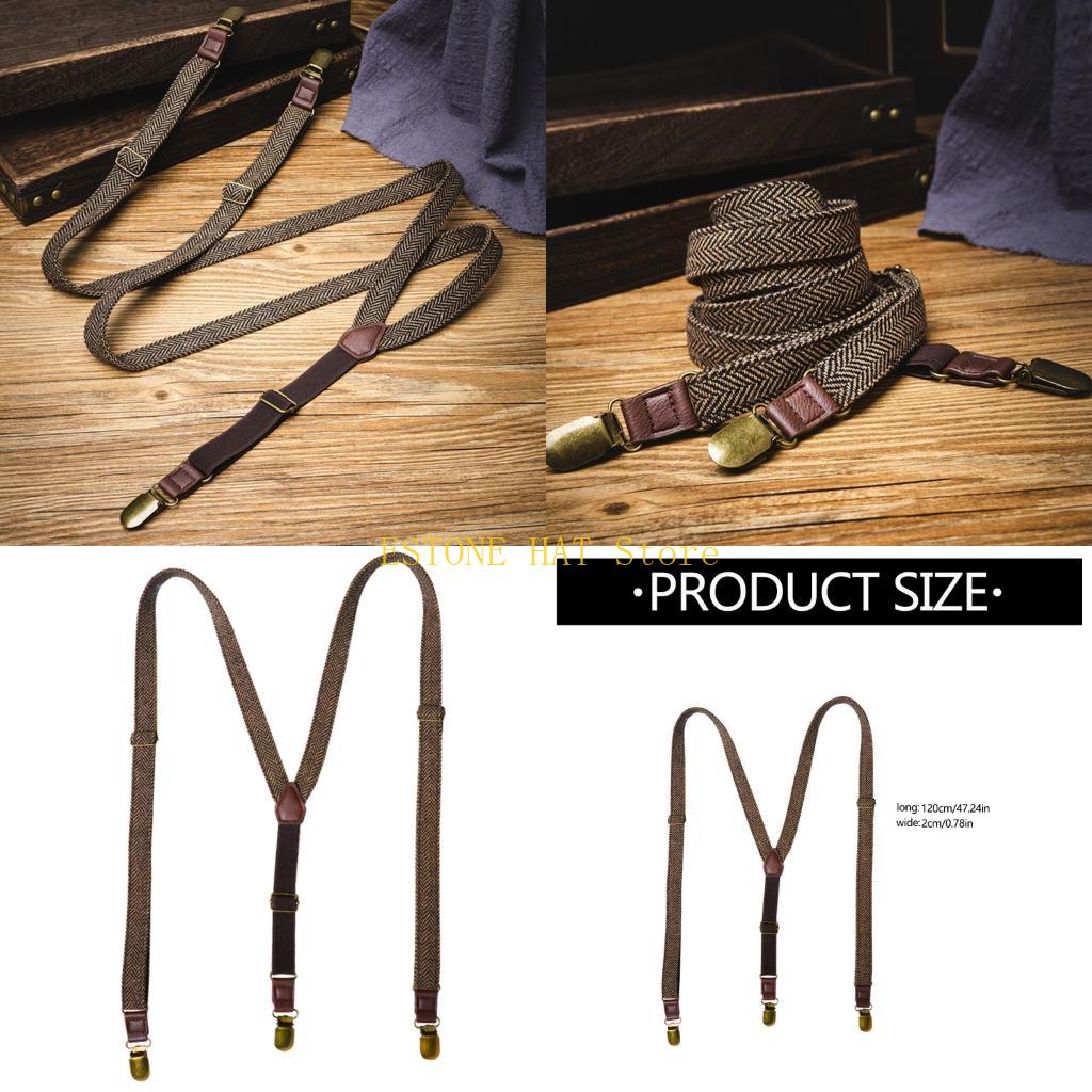 49MF 3 Clip Men Suspenders Ela - مراجعة Men'S Formal Wear With Suspenders وسعره