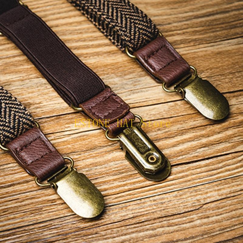 49MF 3 Clip Men Suspenders Ela - مراجعة Men'S Formal Wear With Suspenders وسعره