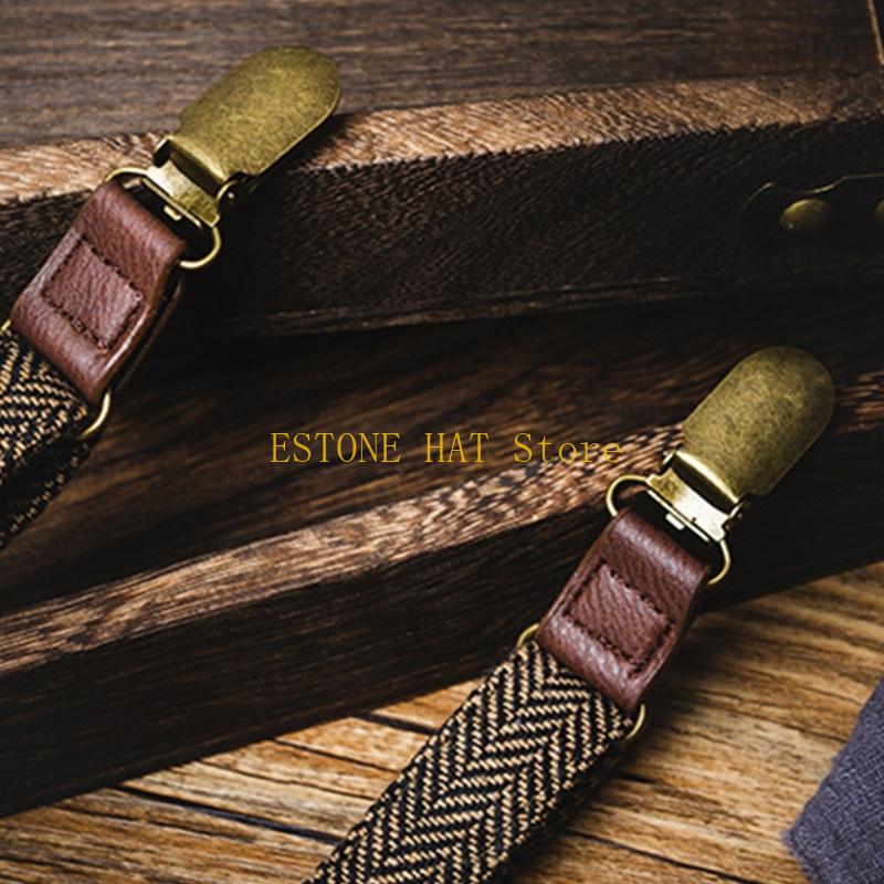 49MF 3 Clip Men Suspenders Ela - مراجعة Men'S Formal Wear With Suspenders وسعره