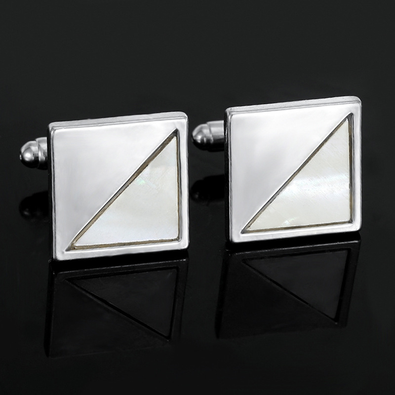 Square Snowflake Mirror Cuffli - مراجعة Scale - Men Formals & Ethnic Wear وسعره