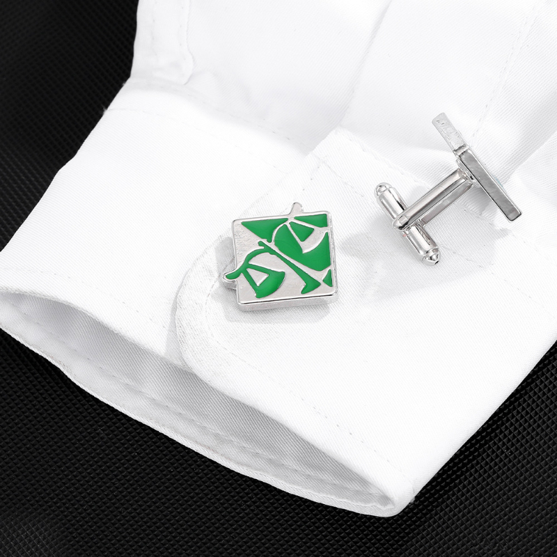Square Snowflake Mirror Cuffli - مراجعة Scale - Men Formals & Ethnic Wear وسعره
