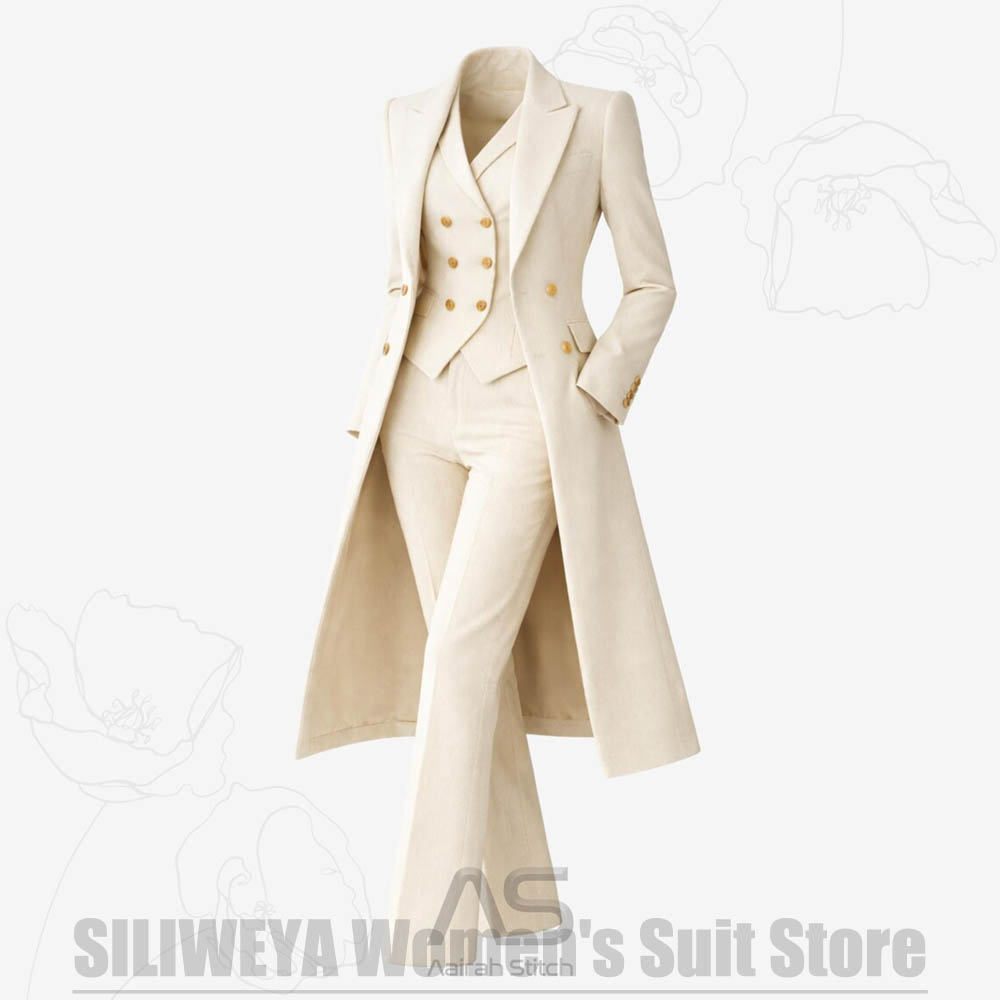 Women's Suit 3 Piece Double Br - مراجعة Formal Vest Waistcoat وسعره