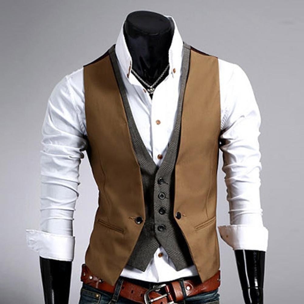 Men Formal Waistcoat Vest Busi - مراجعة Formal Vest Waistcoat وسعره