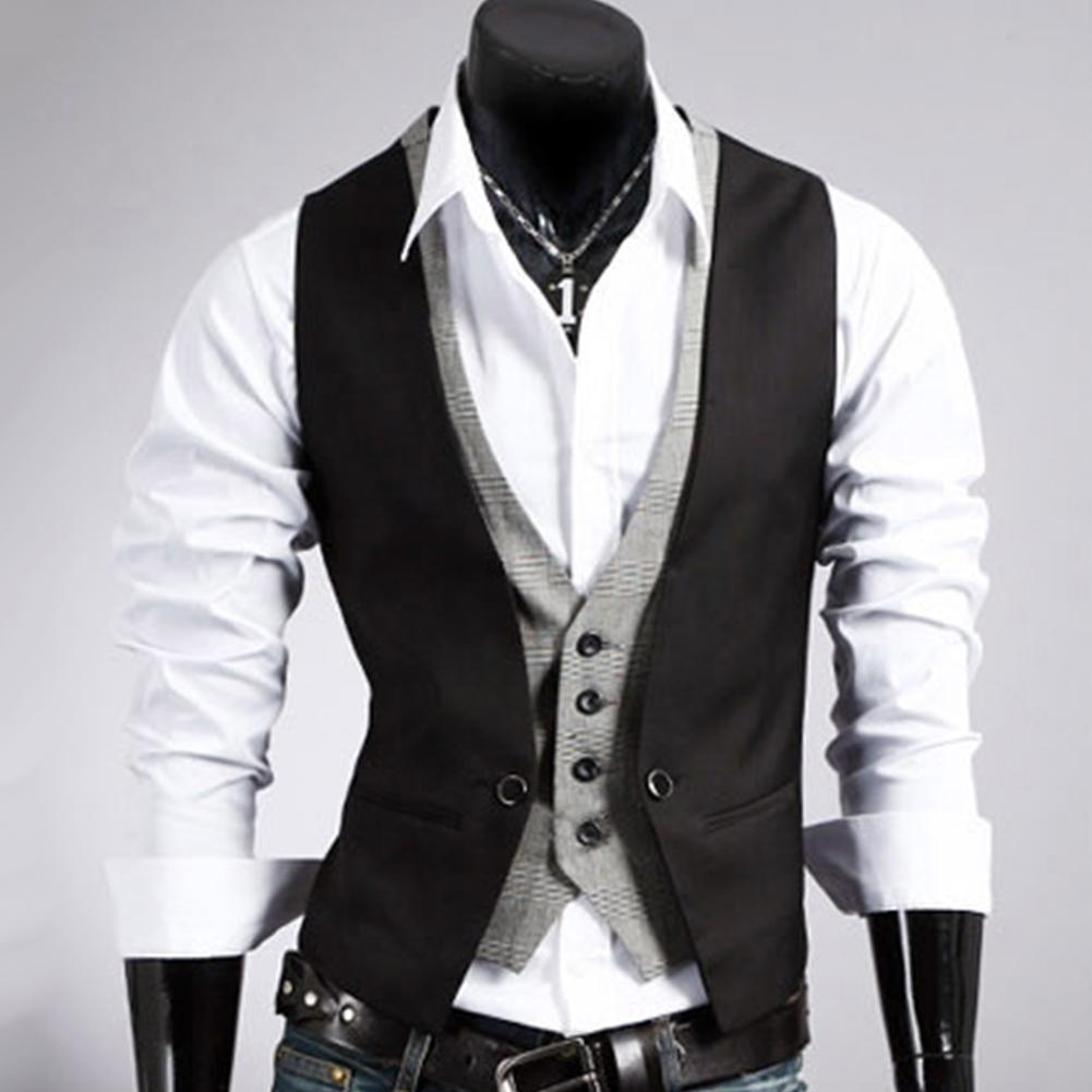 Men Formal Waistcoat Vest Busi - مراجعة Formal Vest Waistcoat وسعره