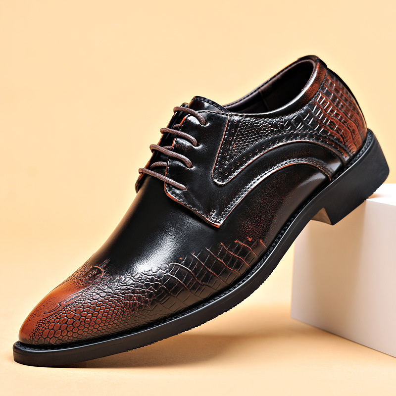 Men Dress Shoes Scale Pattern  - مراجعة Scale - Men Formals & Ethnic Wear وسعره