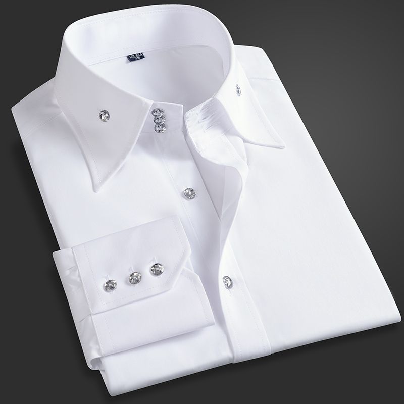 Spring Autumn Men's Executive  - مراجعة Men Formal Wear Shirts وسعره
