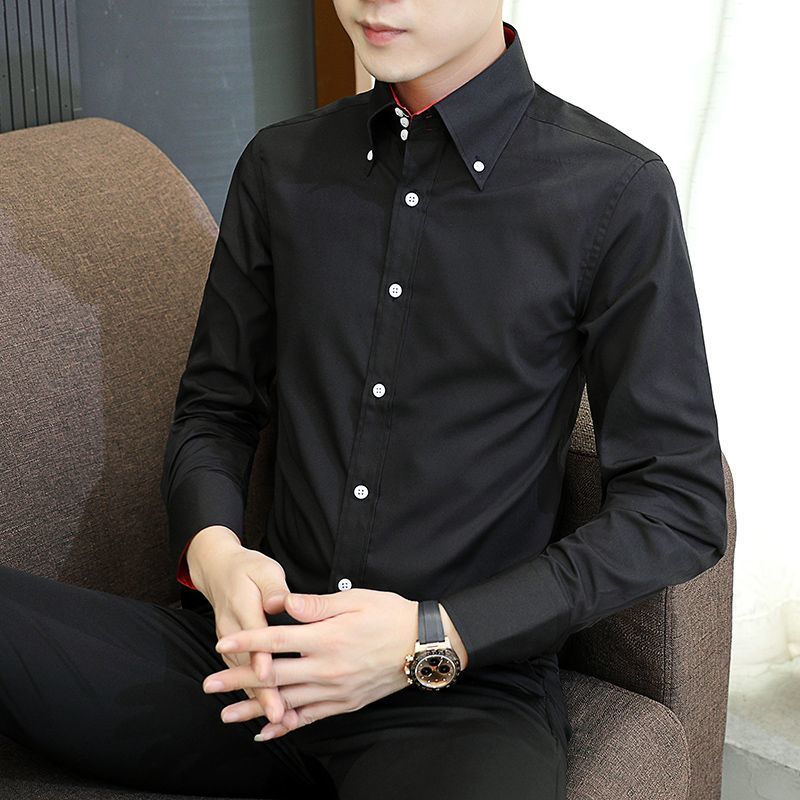 Spring Autumn Men's Executive  - مراجعة Men Formal Wear Shirts وسعره