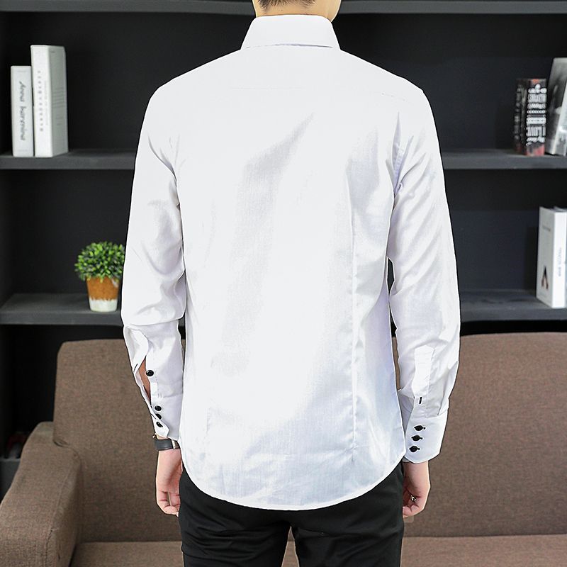 Spring Autumn Men's Executive  - مراجعة Men Formal Wear Shirts وسعره