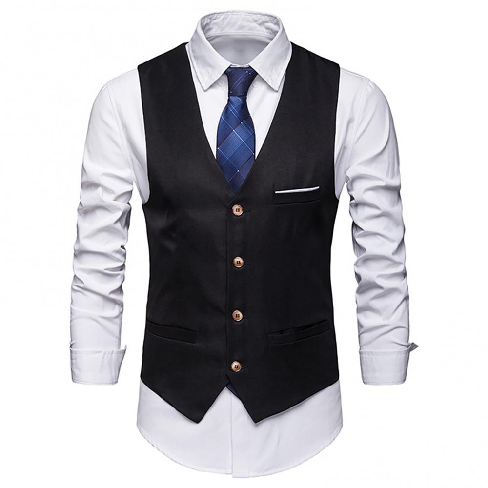 Dress Vests For Men Slim Fits  - مراجعة Formal Vest Waistcoat وسعره