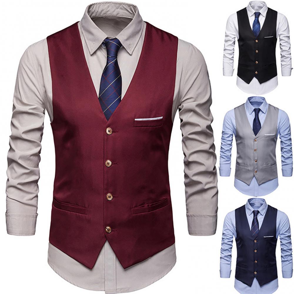 Dress Vests For Men Slim Fits  - مراجعة Formal Vest Waistcoat وسعره