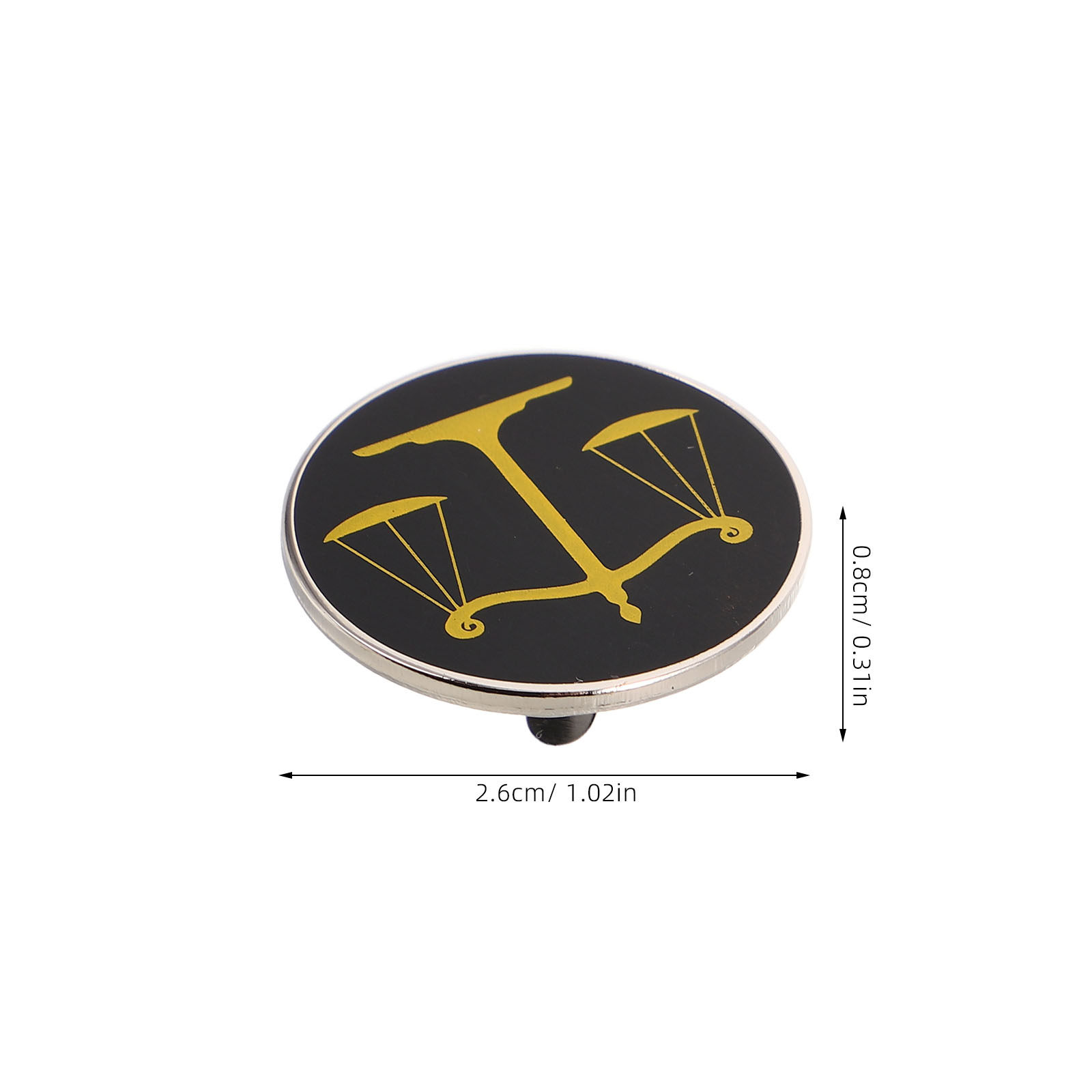 2Pcs Justice Scale Brooch Lawy - مراجعة Scale - Men Formals & Ethnic Wear وسعره