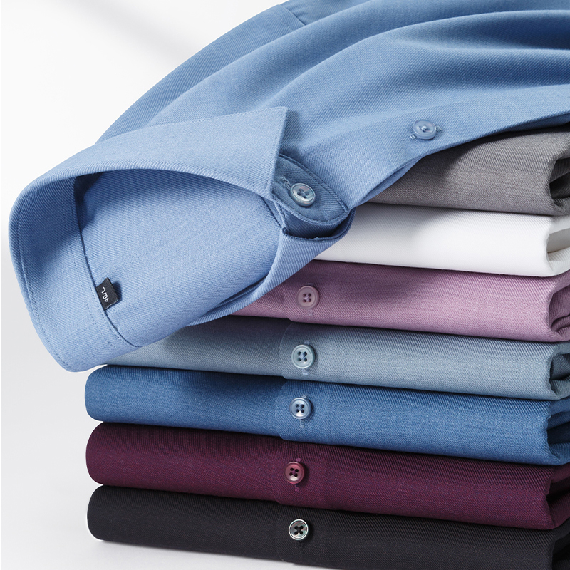 Men's Slim Fit Wool Long Sleev - مراجعة Men Formal Wear Shirts وسعره