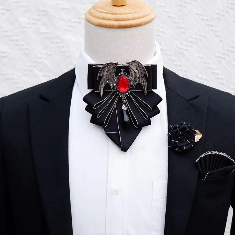 Men's Bow Tie Brooch Set Briti - مراجعة Men Formal Wear Shirts وسعره