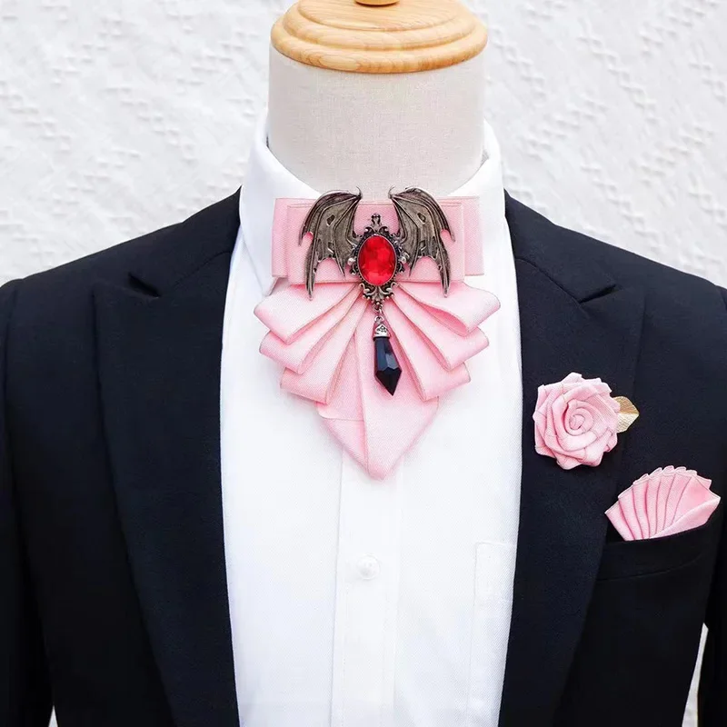 Men's Bow Tie Brooch Set Briti - مراجعة Men Formal Wear Shirts وسعره
