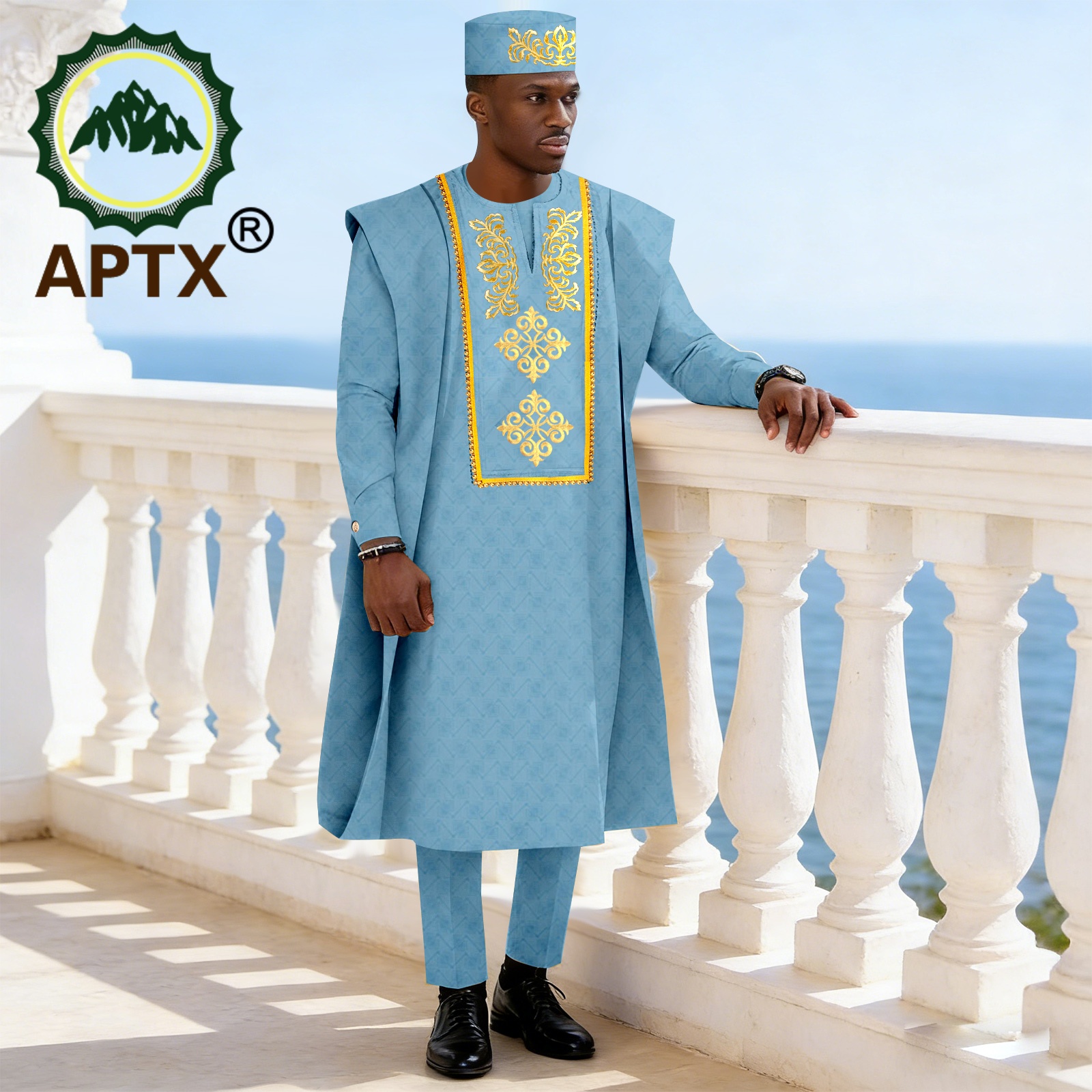 African Traditional Men's 3-Pi - مراجعة Men Formal Wear Shirts وسعره